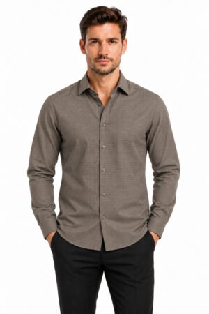 Classic Formal Shirt – Taupe
