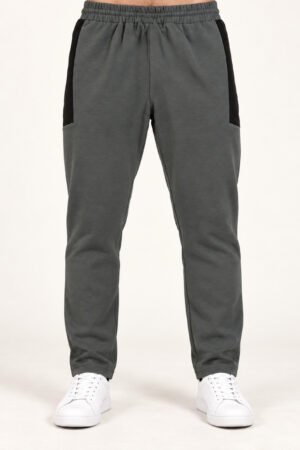 Colourblock Track Pants – Charcoal