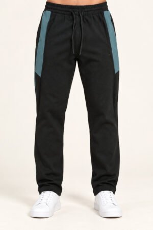 Colourblock Track Pants – Black