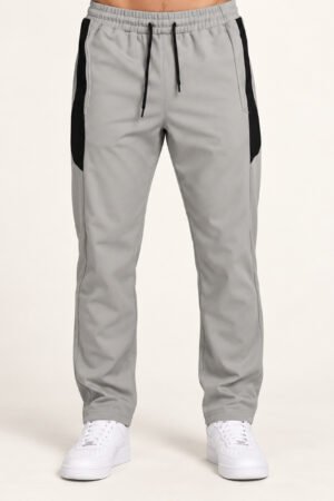 Colourblock Track Pants – Light Grey