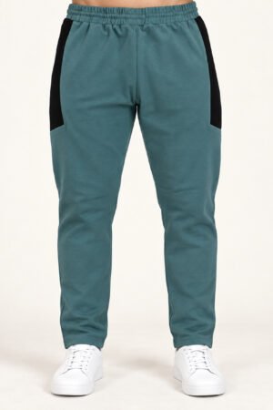 Colourblock Track Pants – Teal Green