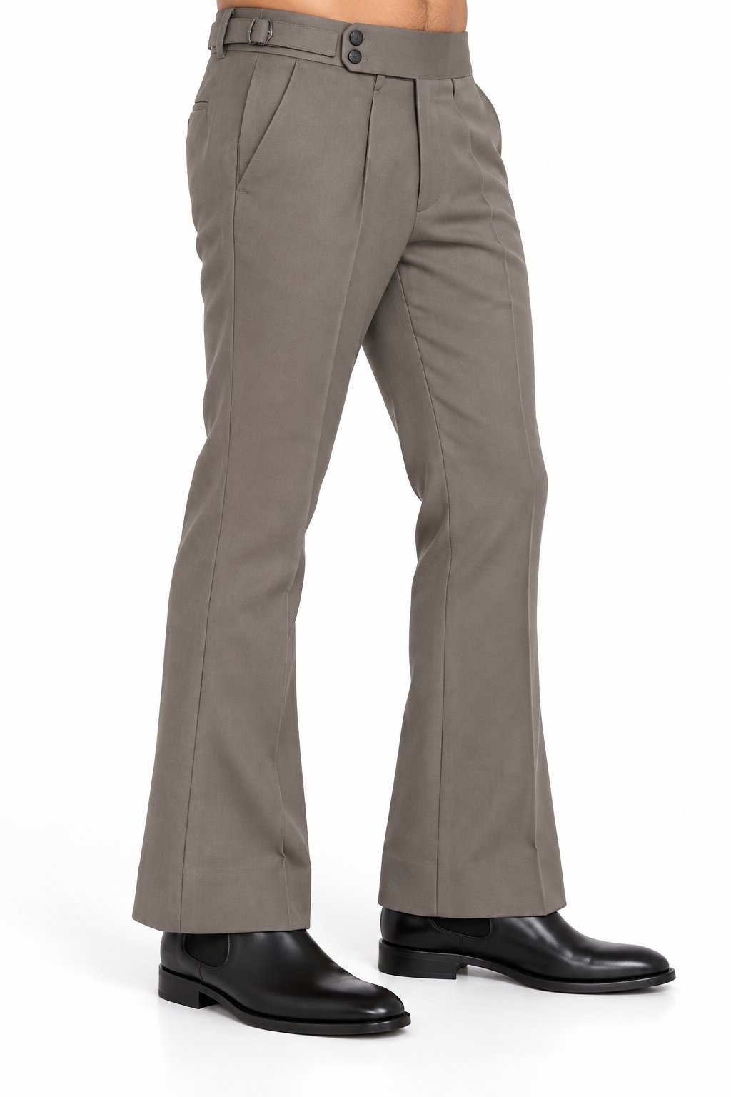 Bootcut Formal Trousers – Taupe