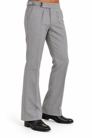 Bootcut Formal Trousers – Light Grey