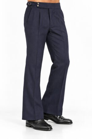 Bootcut Formal Trousers – Navy Blue
