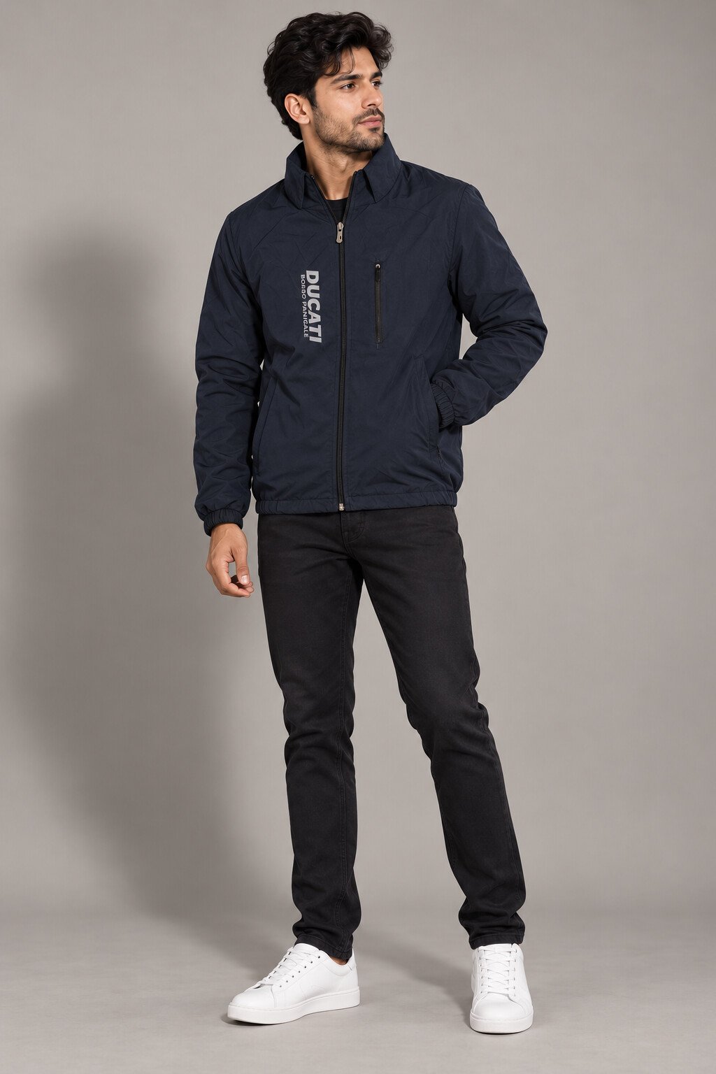 PUMA x Ducati Zip-Through Jacket – Navy Blue - Image 2