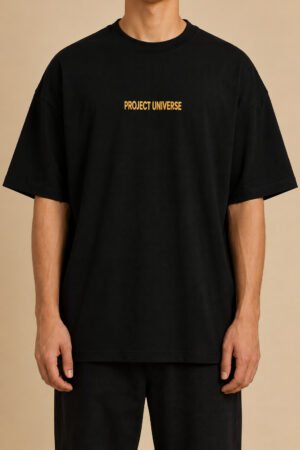 Project Universe Drop Shoulder T-Shirt – Black
