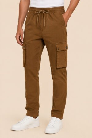 Premium Cargo Pants – Tan Brown