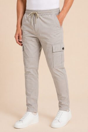 Premium Cargo Pants – Stone Grey