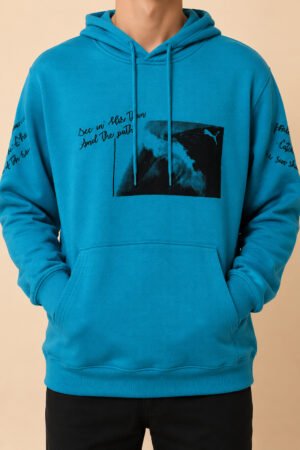 PUMA Photo Print Graphic Hoodie – Turquoise