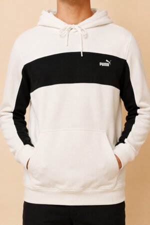 PUMA Power Colourblock Hoodie – White